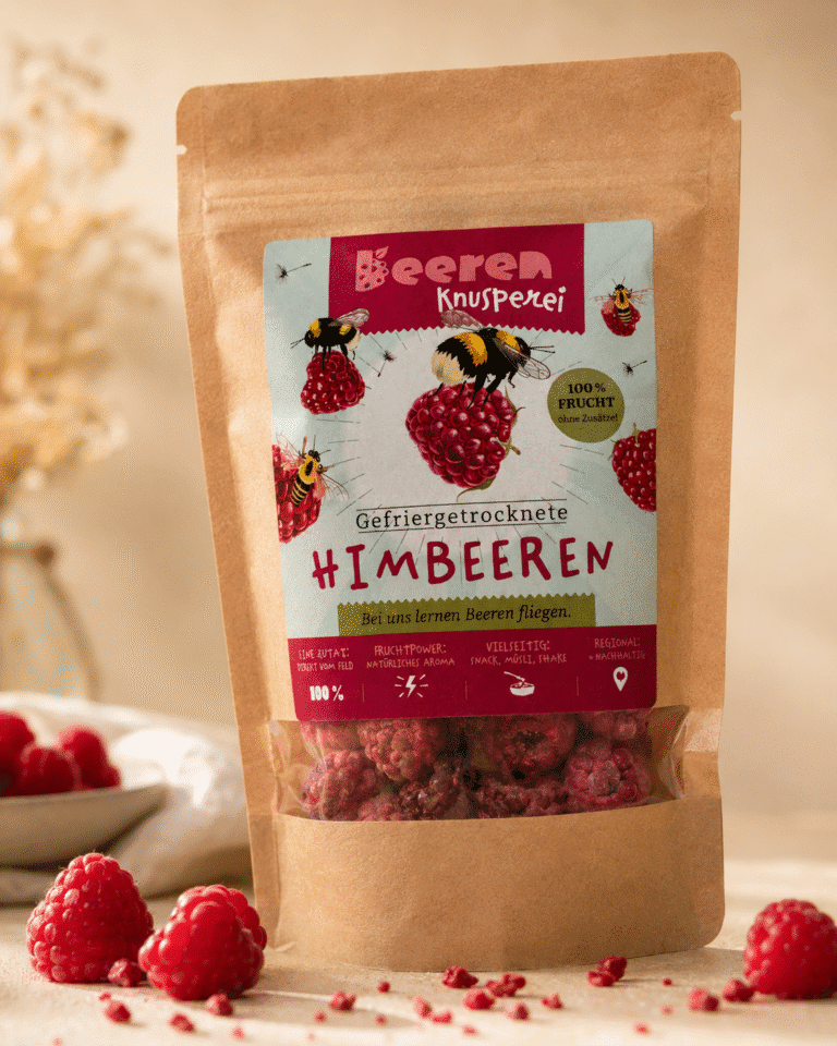 Himbeeren-Knusperei